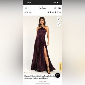 Lulus Satin Jacquard Dress